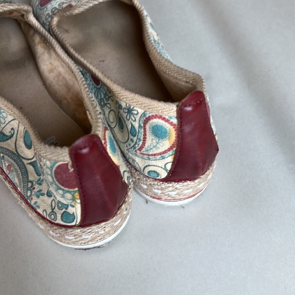 Goby Paisley Loafer Espadrille. Textile. Sz 38 - Picture 4 of 10